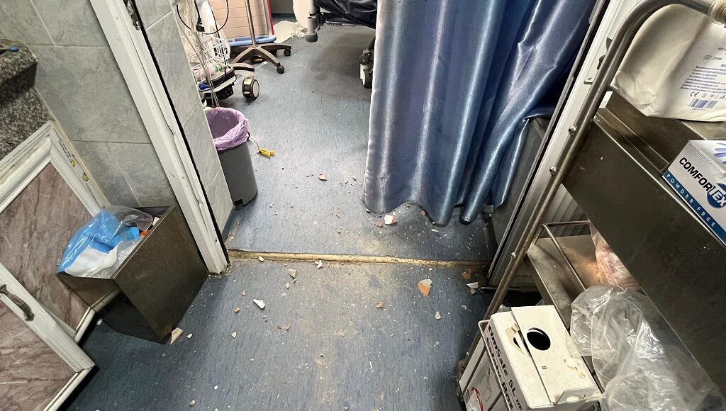 Israel damages health facilities and ambulances in Gaza