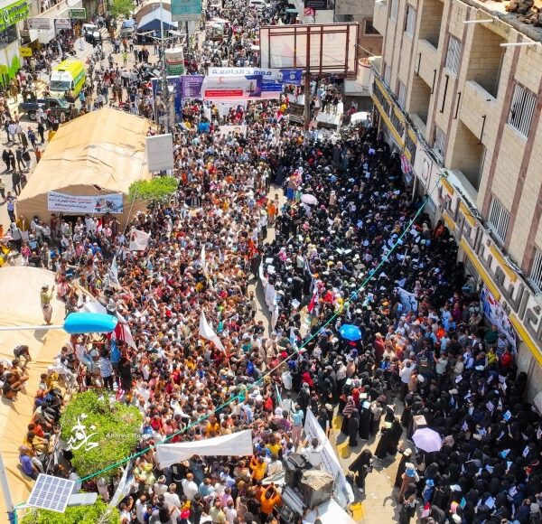 اغتيال افتهان المشهري مسيرة حاشدة